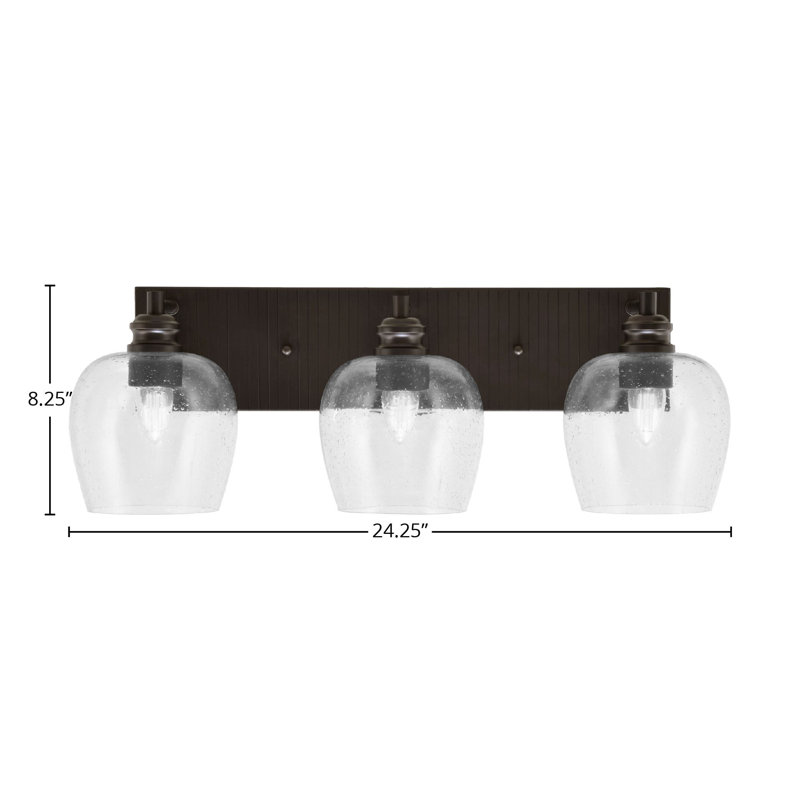 Éclairage pour meuble-lavabo 3 lumières Attar, Espresso, Transparent
