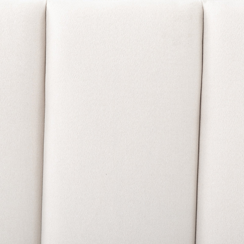 Linen Upholstered Rectangular Headboard, Floor-Standing
