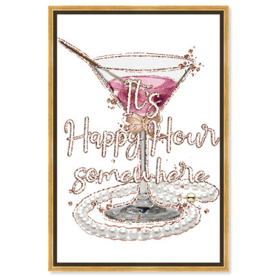 " Glimmering Martini Toast " Acrylic Print