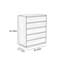 Commode d'appoint en cire de bois
