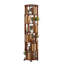 Bibliothèque rotative à 6 niveaux, tour de bibliothèque rotative en bois massif avec roulettes, bibliothèque rotative à 360 ° pour petits espaces-129929242