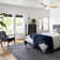 56" 3-Blade White Modern LED Ceiling Fan Light With Remote Control