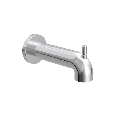 Bec de baignoire rond Simone en chrome poli