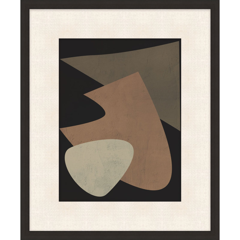 "Texture and Shapes 4", reproduction d'art encadrée, H 31,25 po x l 27,25 po