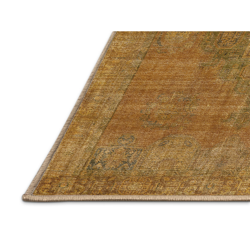 Tapis 100% moderne de style Mid-Century 2236 lavable à la machine, Rectangle 5 pi x 8 pi