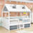 Wooden House Bed Frame With Charming Roof Skylights And Ample Storage-114308680-114308679