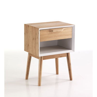 Kayden 42cm W Solid Wood Bedside Table