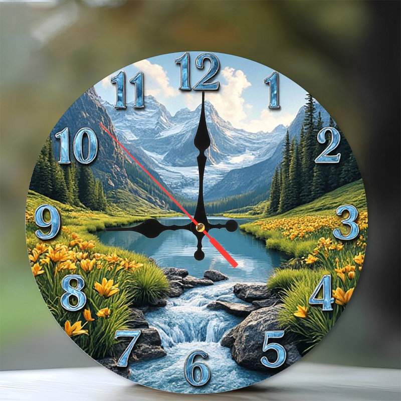 Horloge murale Mountain Lake