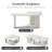35.43" L-Shape Coffee Table-32391782