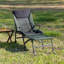 Chaise de camping avec repose-pieds amovible