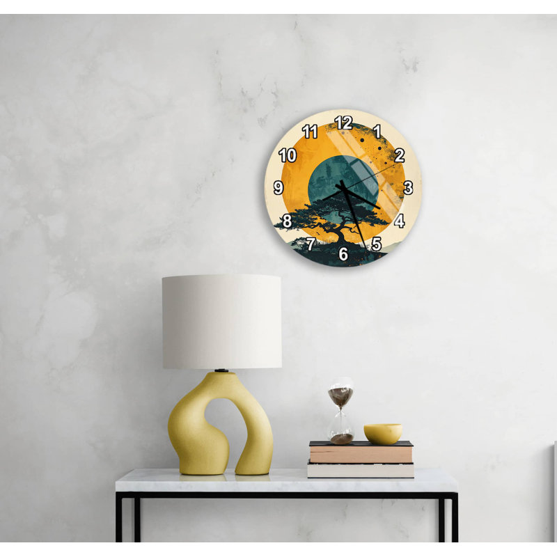 Horloge murale Modern Modern, Or anglais, 20 pouces