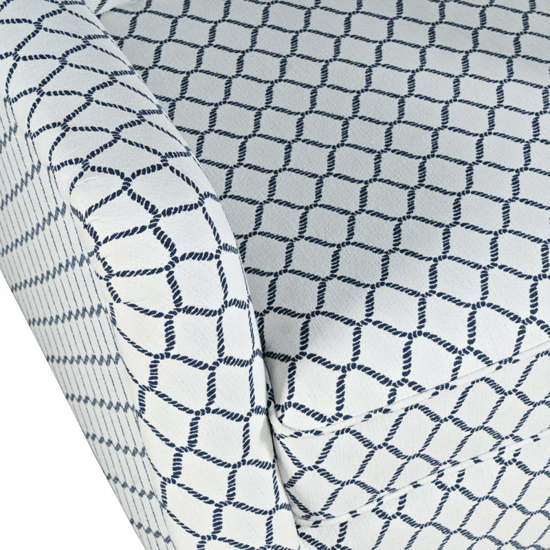 Fauteuil Kadijha, Polyester bleu marine