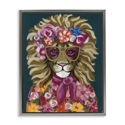  Art mural sur toile Miami Living Lion Floater par Yvette St. Amant