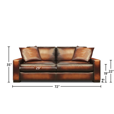 Urban Cowboy 72'' Leather Loveseat
