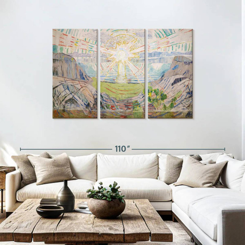 Le soleil d'Oberle 1912-1913, H 48 po x l 74 po