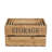 Eika Set of 4 Rustic Brown Wood Storage Crates for Home Organization