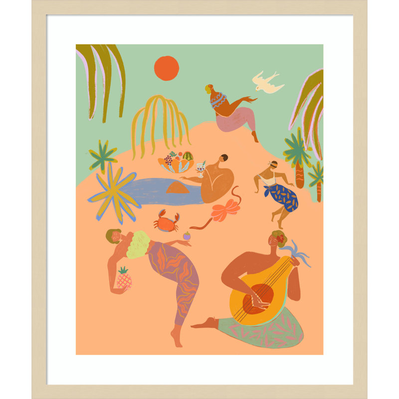 Impression sur bois, vacances par Arty Guava, H 25 po x l 21 po