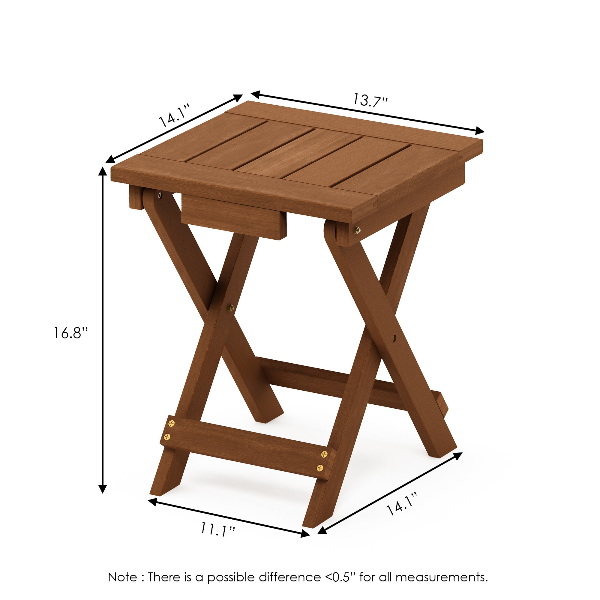 Arlen 13.7'' Fliptop Outdoor Side Table