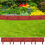 Ensemble de 11 séparateurs de bordure de jardin en plastique avec bordure de jardin en brique pour parterres de fleurs et allées