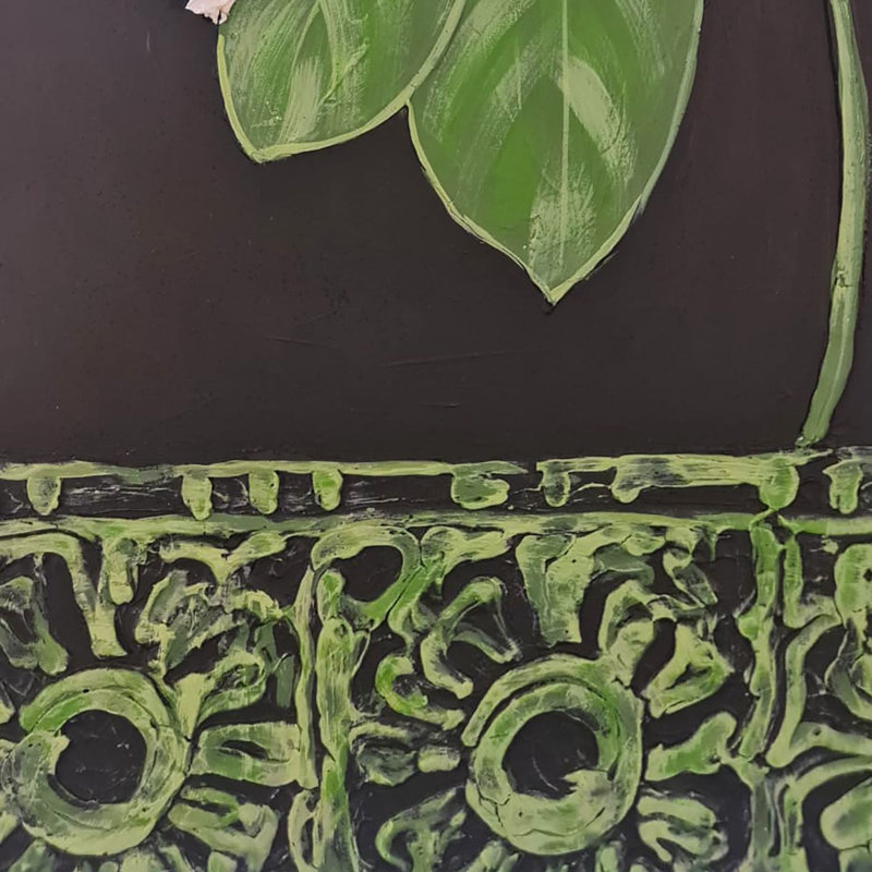 Peinture à l'huile décorative, H 39,37 po x l 39,37 po x P 1 po