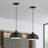 Aaranyan 1 Light Black Pendant-2103114768