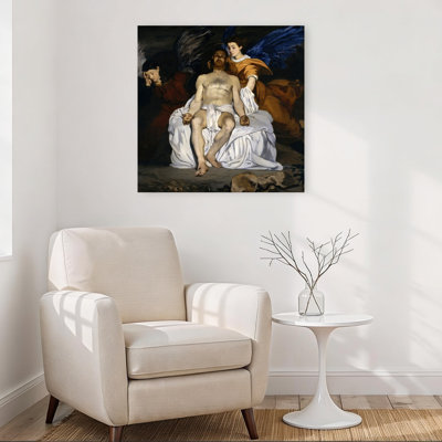 Le mort avec les anges, impression d'art mural classique abstrait contemporain