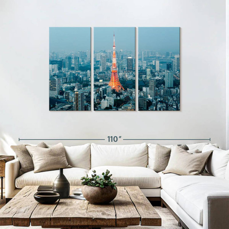 Rorry Tokyo City Skyline, 48" H x 74" W