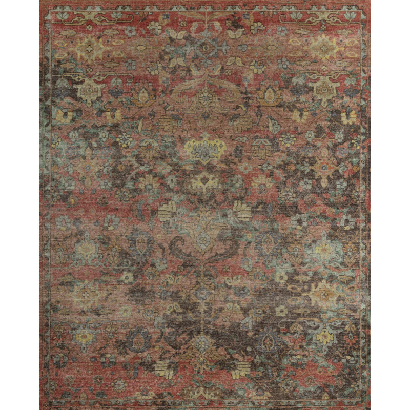 Tapis noué à la main de style rétro Dover