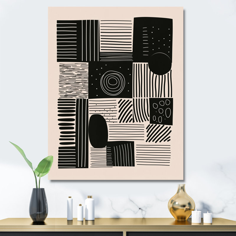 Décoration murale Quiet Intuition II - Minimalisme, H 32 po x l 16 po x P 1 po, Toile tendue
