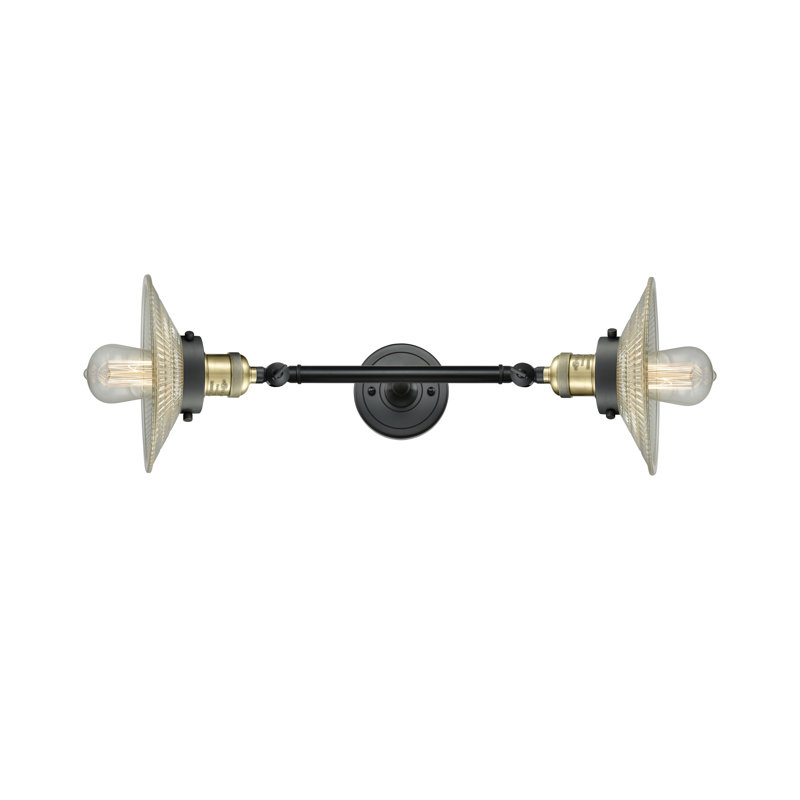 Éclairage pour salle de bain 2 lumières Miramontes, Ampoule DEL 6 watts Vinage, Laiton antique noir