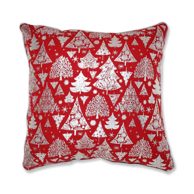  Square Pillow Cover & Insert, Red
