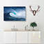 Surfing The Wave Painting - Wrapped Canvas-56655383