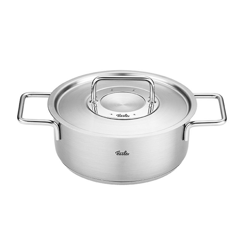 Fissler® Pure Collection Stainless Steel Rondeau, 2.7 Quart with Metal Lid