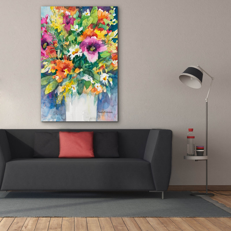 Art mural sur toile Winston Porter «Abundant Bouquet» par Annelein Beukenkamp, H 60 po x l 40 po x P 1,5 po