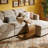 C-Shaped Sofa Side Table – Compact & Mobile