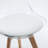 Fashank 19''W Modern Upholstered Transparent Dining Chairs with Solid Wood and Leather Cushions Seat -1856239439