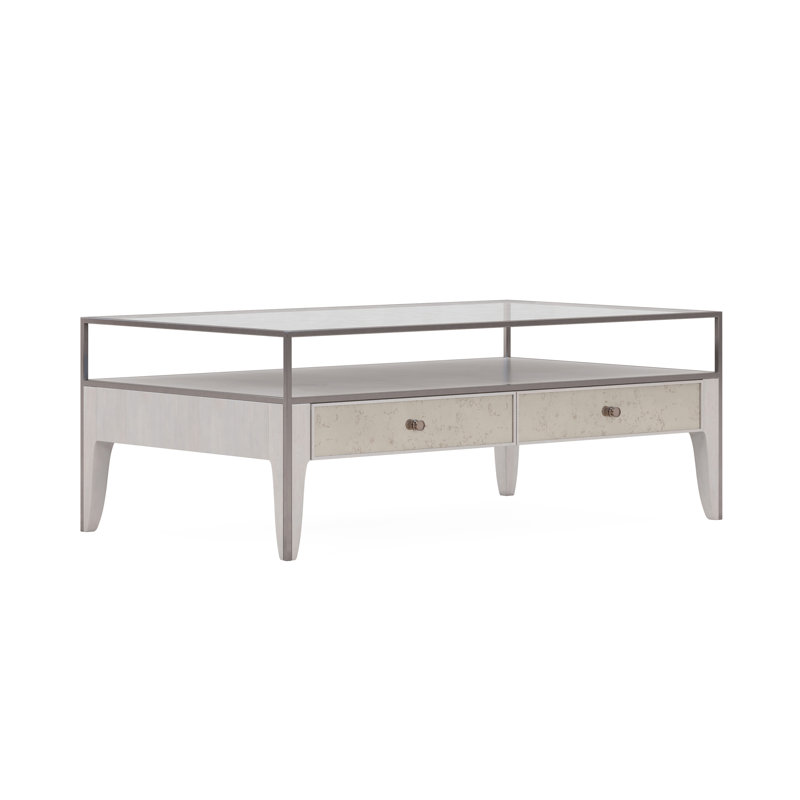 Table basse à quatre pieds avec rangement Mezzanine