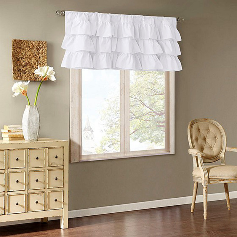 Cotton Oversized Ruffle Valance 50X18"
