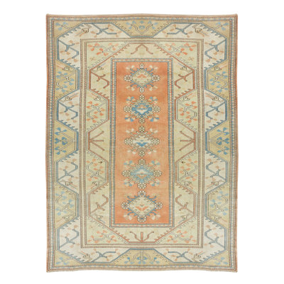 Tapis en laine noué à la main rétro de Turquie / Milas, 100% laine