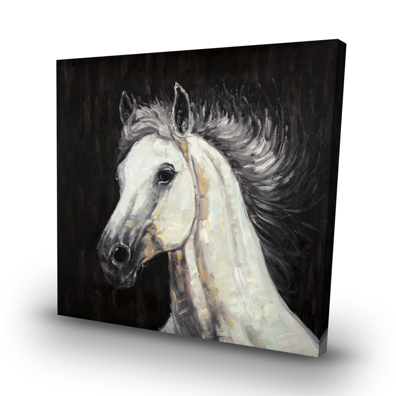 star horse - 32"x32" art on canvas
