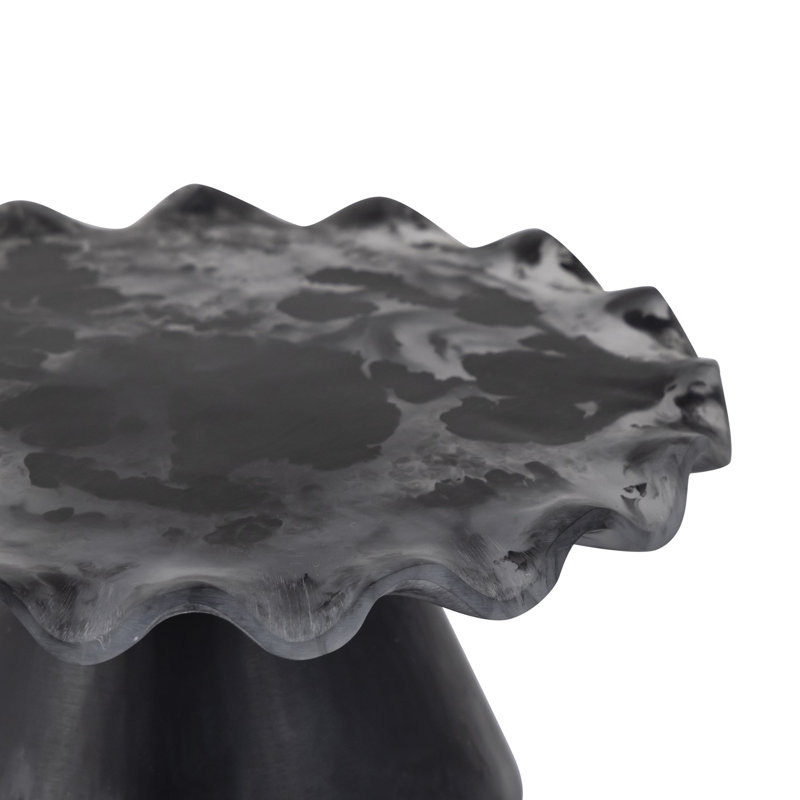 Présentoir à gâteaux en résine grand, H 2,95 po x l 7,09 po x P 7,09 po, Noir