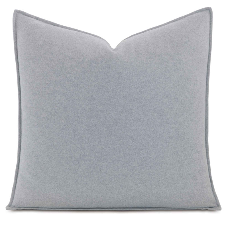 Brera 100% Cotton Pillow Sham, Euro , Gray