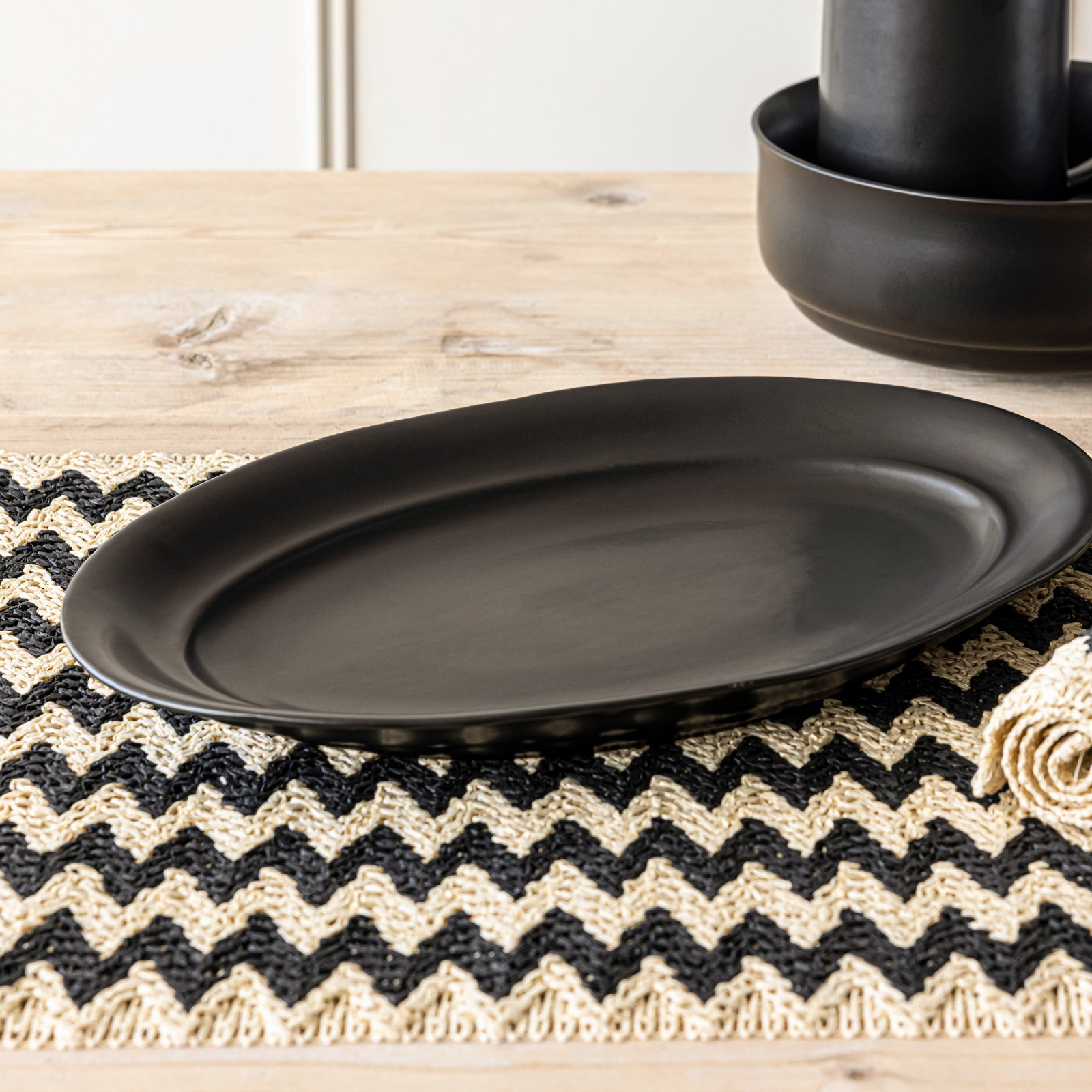 Over&Back Natural Fiber Table Runner