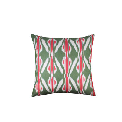 Harkless Ikat Square Throw Pillow Cover