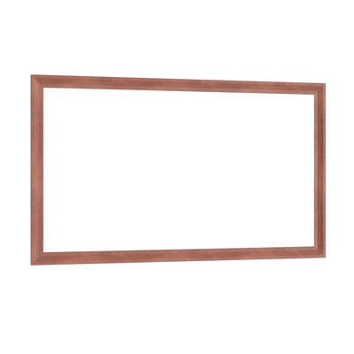 60"X36" Oversized Modern Rectangle Bathroom Mirror With Yellow+Coral Frame Decorative Large Wall Mirrors