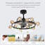 Ventilateur de plafond à DEL Alexsandria