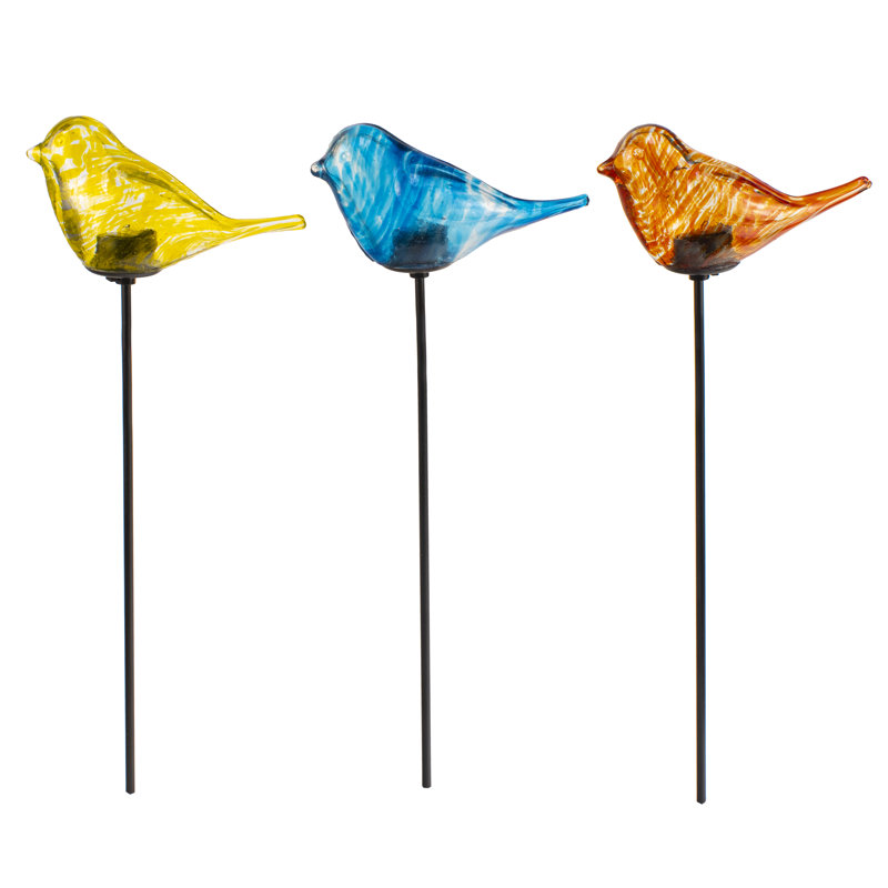 LunaLite Glass Animals Garden Stake