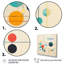 Syncronicities Midcentury Elegant Retro Art on Canvas, reproduction de 3 pièces-1023020076