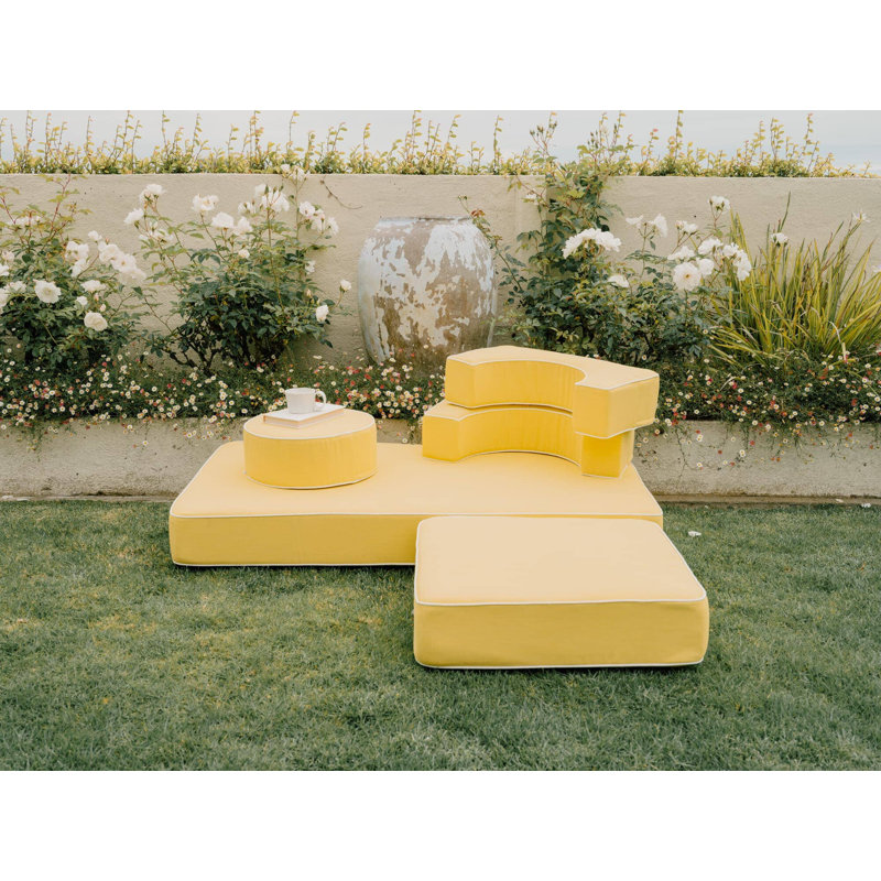 Outdoor Seating Group Cushion, Rivie Mimosa