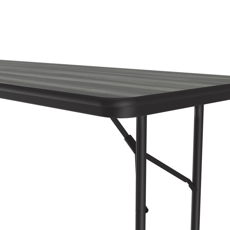 Table pliante rectangulaire 72'', 29" H x 48" L x 60" W, Noir